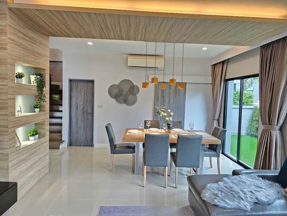 living room and room interior of Baan Lumpini Suan Luang Rama 9