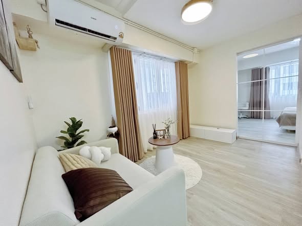 living room and bedroom of Bang Na Place Condo