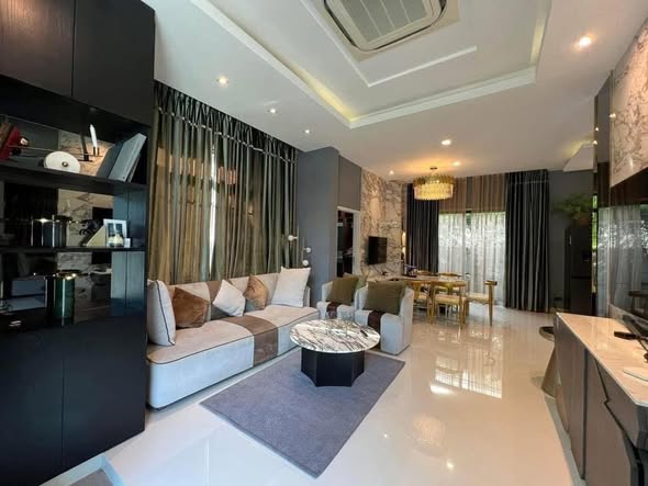 bedroom and living room of Bangkok Boulevard Ramintra-Serithai 2