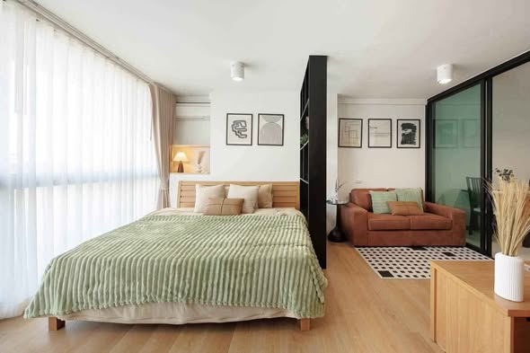 living room and bedroom and room interior of Bangkok Feliz Sukhumvit 69-2