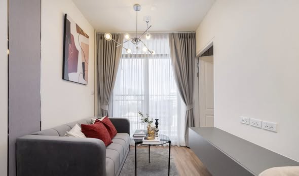 bedroom and living room of Bangkok Horizon Sathon