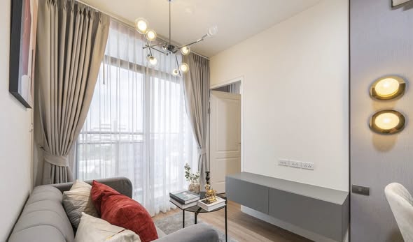 bedroom and living room of Bangkok Horizon Sathon