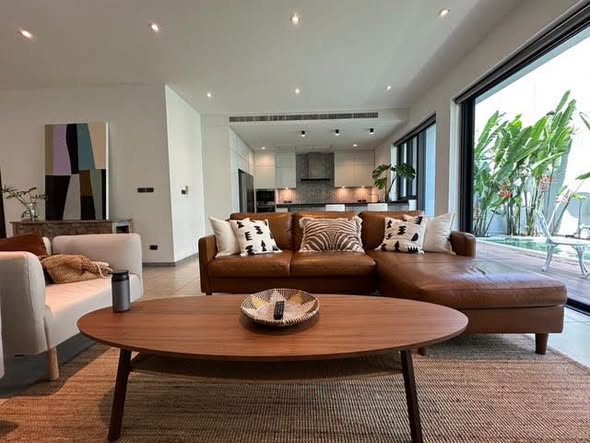 living room and room interior of Bangkok Luxury Pool Villa Thonglor