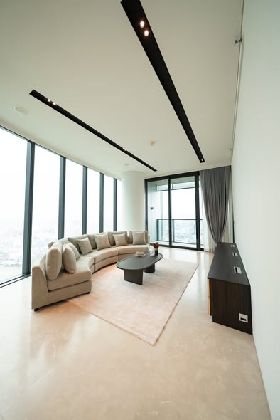 living room of Banyan Tree Residences Riverside Bangkok บันยัน ทรี เรสซิเดนซ์ ริเวอร์ไซด์ กรุงเทพ