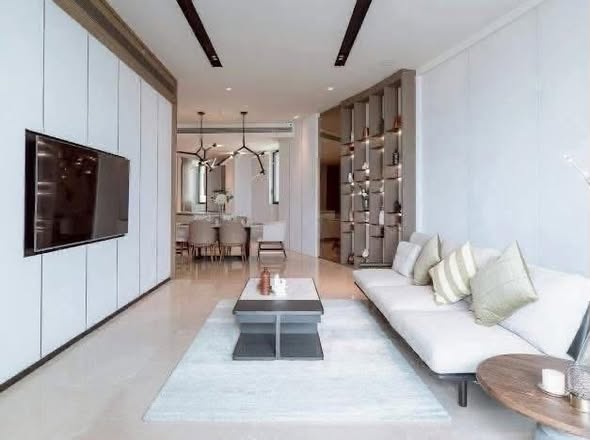 living room of Banyan Tree Residences Riverside Bangkok บันยัน ทรี เรสซิเดนซ์ ริเวอร์ไซด์ กรุงเทพ