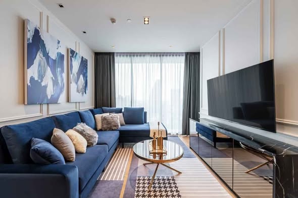 bedroom and living room of BEATNIQ