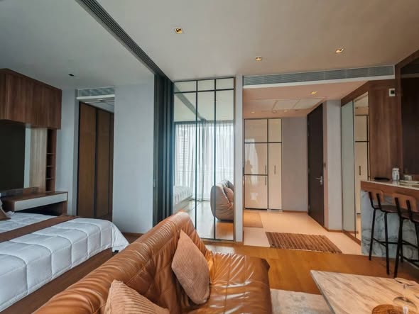 bedroom and living room of BEATNIQ