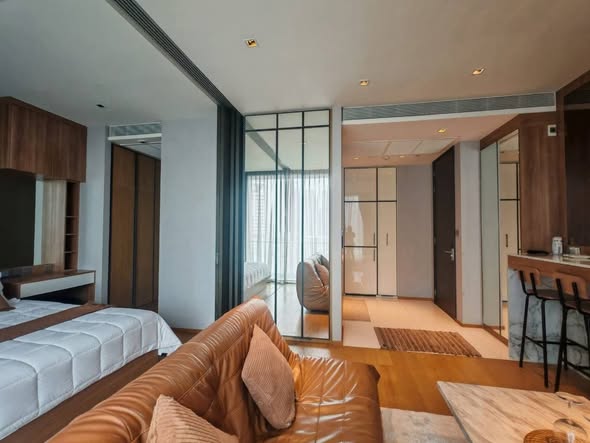 bedroom and living room of BEATNIQ