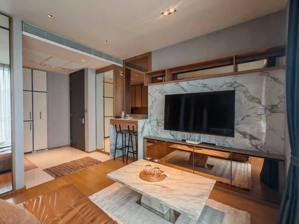 bedroom and living room of BEATNIQ