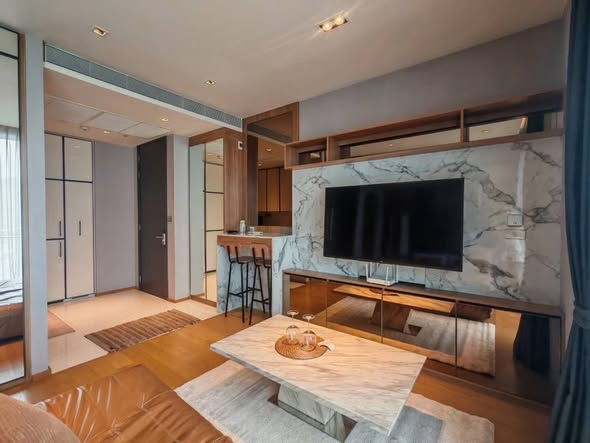 bedroom and living room of BEATNIQ