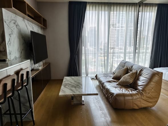 living room and bedroom of BEATNIQ