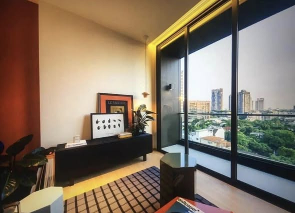 living room and bedroom of BEATNIQ