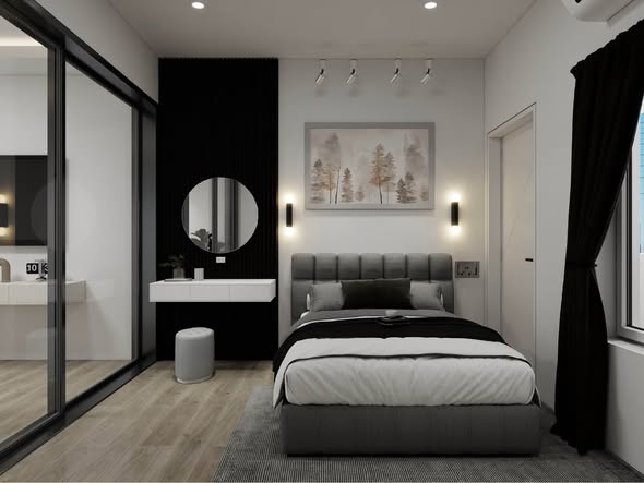 bedroom of คอนโดรัชดาเพรสทีจ