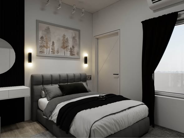 bedroom of คอนโดรัชดาเพรสทีจ