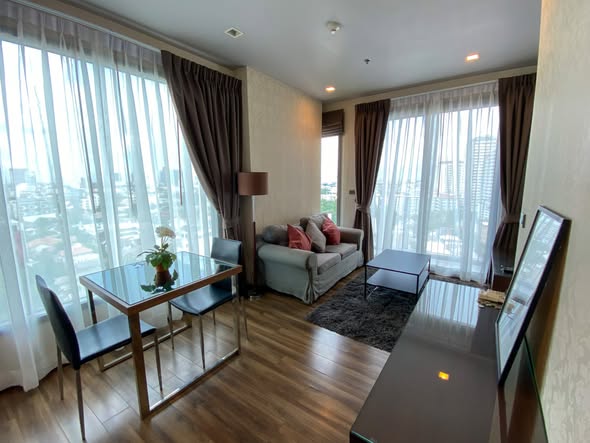 living room and bedroom of CEIL By Sansiri