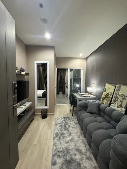 living room and bathroom of Centric Huai Khwang Station
