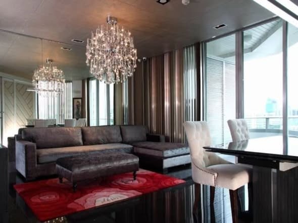 living room of Chamchuri Square Residence