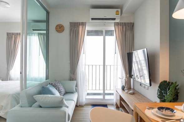 bedroom of Chapter One Eco Ratchada-HuaiKhwang