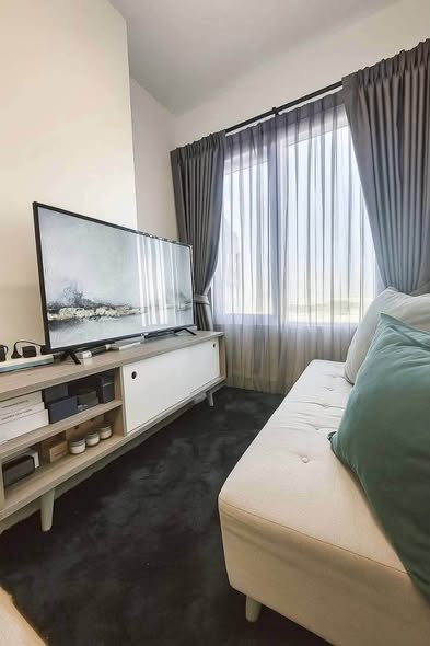bedroom and living room of Chapter One Eco Ratchada-HuaiKhwang