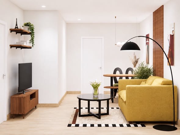 living room of City Home Tha Phra Intersection