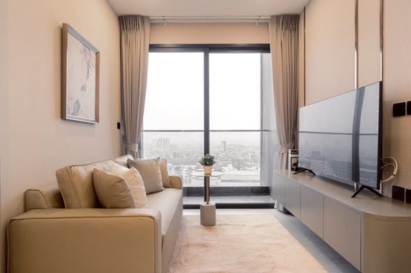 living room and bedroom of Cooper Siam