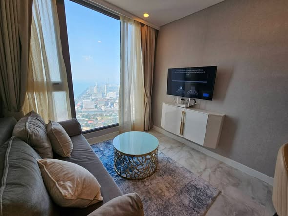 bedroom and living room of Copacabana Beach Jomtien