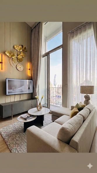 living room and bedroom of Culture Chula คัลเจอร์ จุฬา