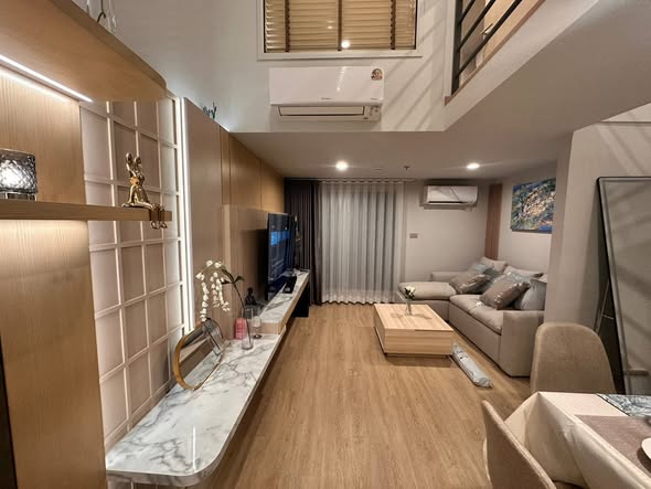 living room and bedroom of Culture Chula คัลเจอร์ จุฬา