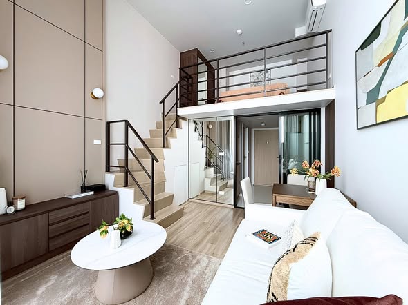 living room and bedroom of Culture Thonglor