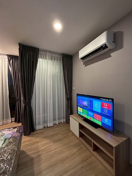 living room and bedroom of Cybiq รัชดา 32