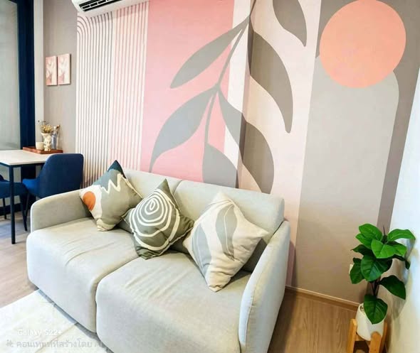 living room of dcondo Reef Phuket