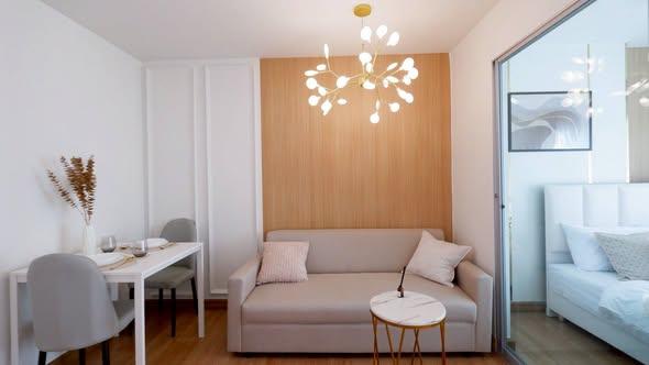 bedroom and living room of Den Vibhavadi