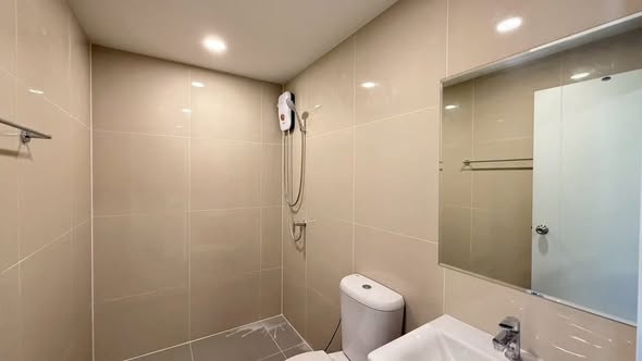 room interior and bathroom of FLEXI Sathon-Charoen Nakhon