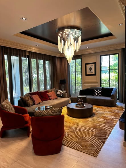living room of แกรนด์ บางกอก บูเลอวาร์ด ปิ่นเกล้า-กาญจนาฯ (Grand Bangkok Boulevard Pinklao – Kanchana)