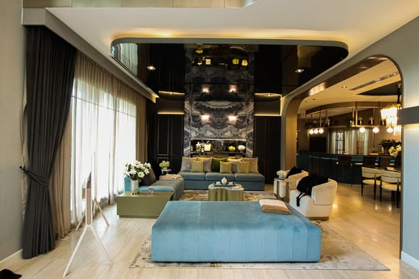living room of Grand Bangkok Boulevard Sukhumvit – Srinakarin