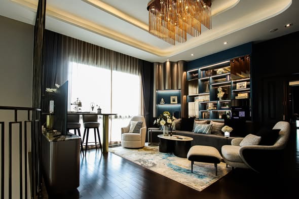 living room of Grand Bangkok Boulevard Sukhumvit – Srinakarin