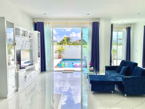 living room and bedroom and room interior of Green Lung Pool Villas