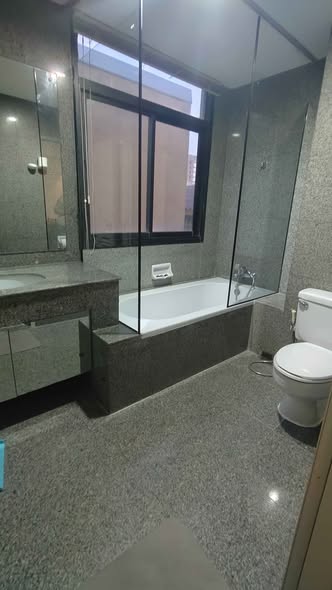 room interior and bathroom of Green Point Silom Condominium