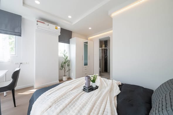 bedroom of Happy condo ladprao