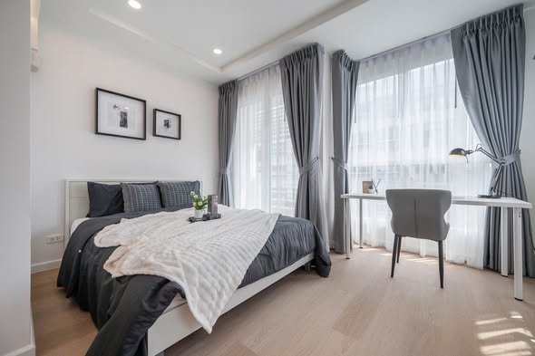 bedroom of Happy condo ladprao