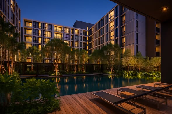 pool of Hasu Haus