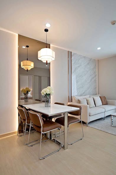 living room and room interior of Hive Taksin Condominium