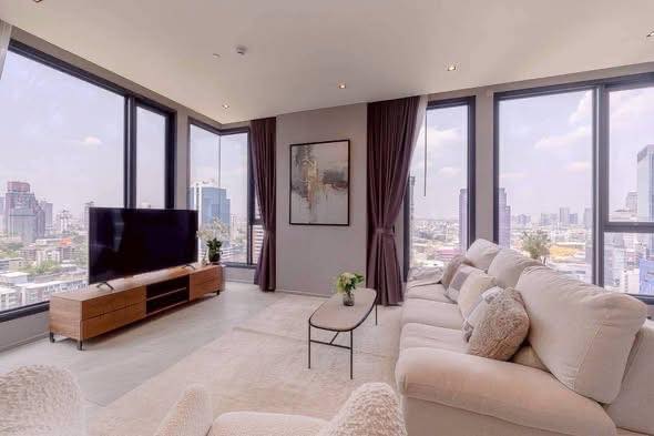living room and bedroom of HYDE Heritage Thonglor, Sukhumvit 59 main road