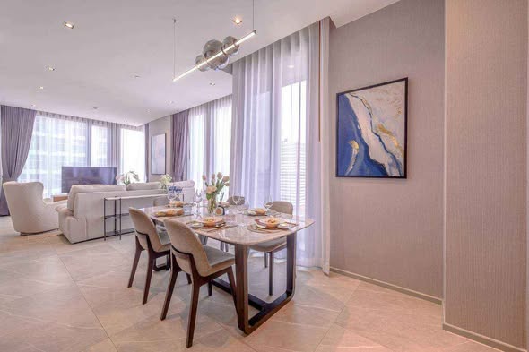living room and room interior of HYDE Heritage Thonglor, Sukhumvit 59 main road