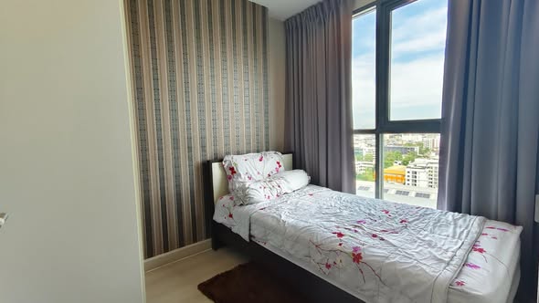 bedroom of Ideo Mobi Sukhumvit 81