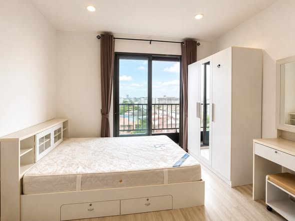 bedroom of Ideo Mobi Sukhumvit Eastgate