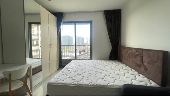 bedroom of Ideo Mobi Sukhumvit Eastgate