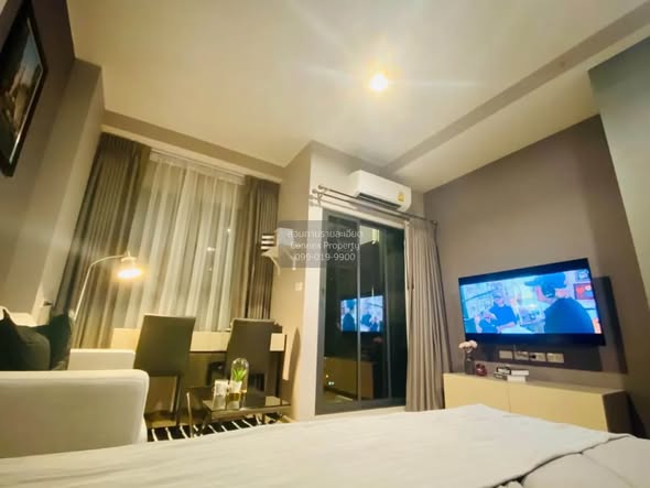 bedroom and living room of Ideo New Rama 9