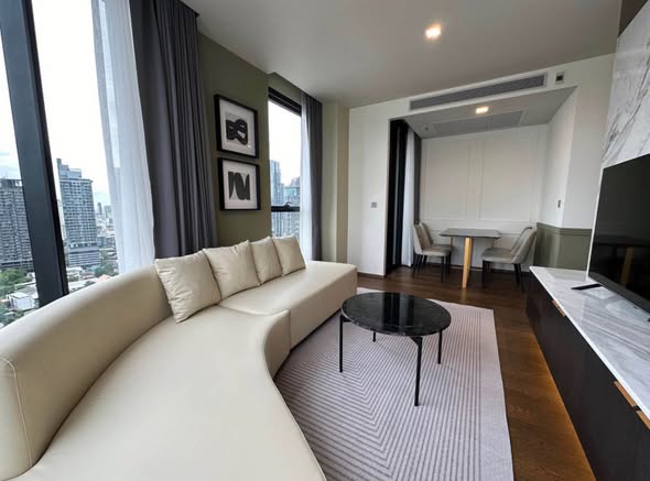 living room and bedroom of Ideo Q Sukhumvit 36
