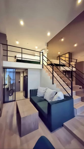 living room of IDEO Rama9 – Asoke